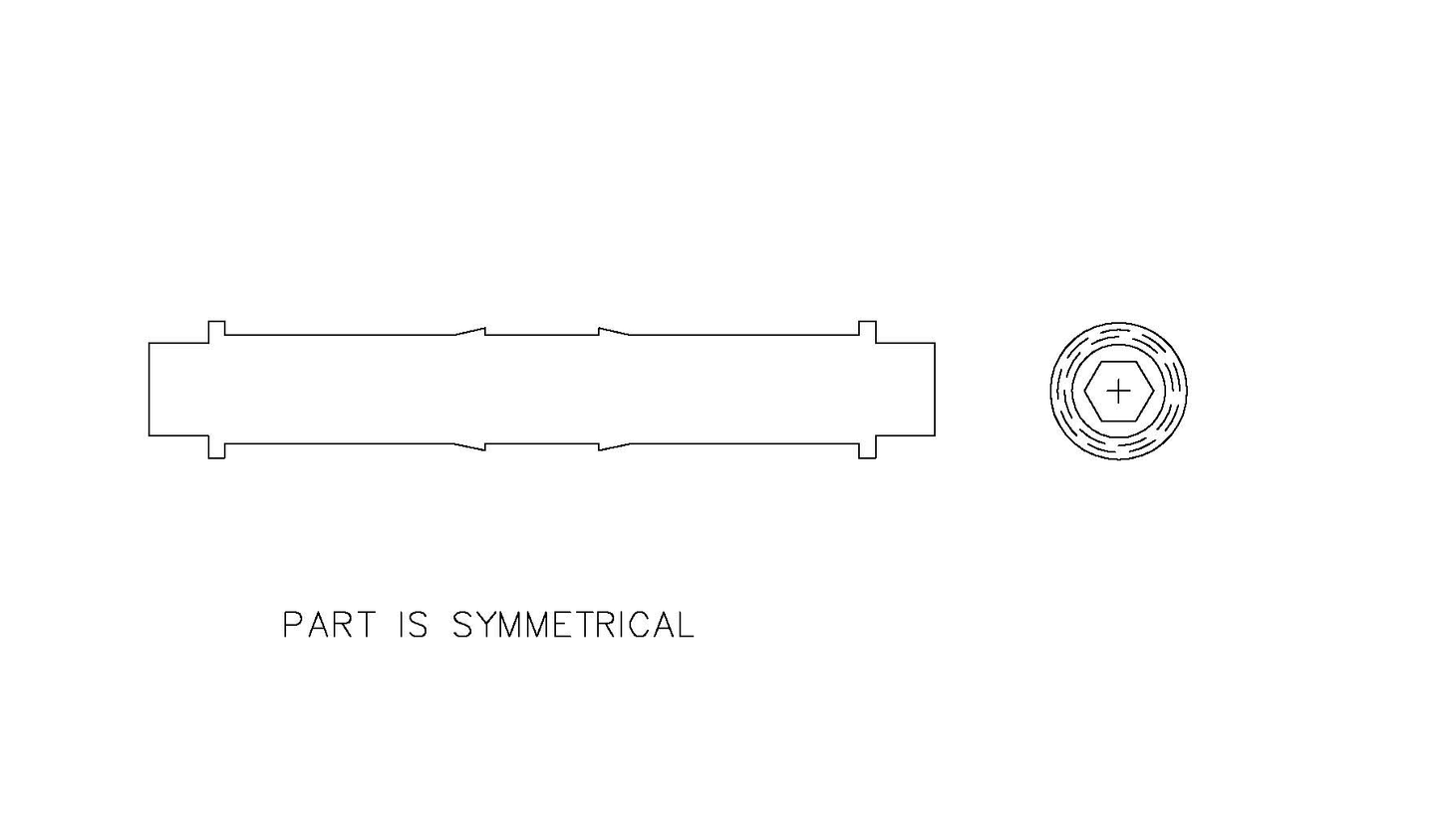 AXLE, M6 - SQUARE (OLD STYLE)