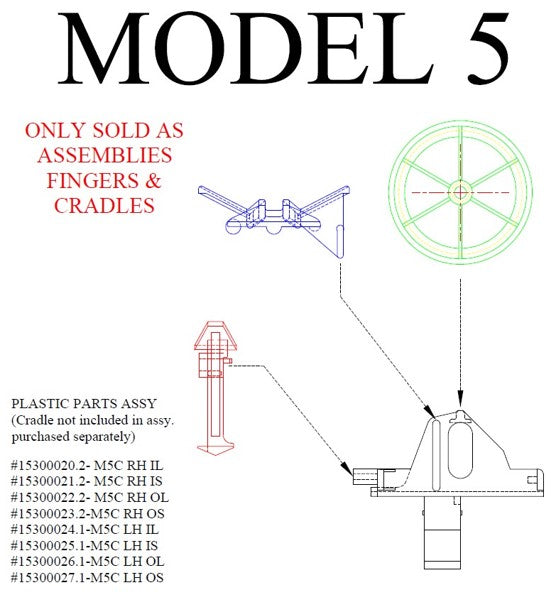 Model 5 #4 - PLASTIC ASSY, M5C RH OS